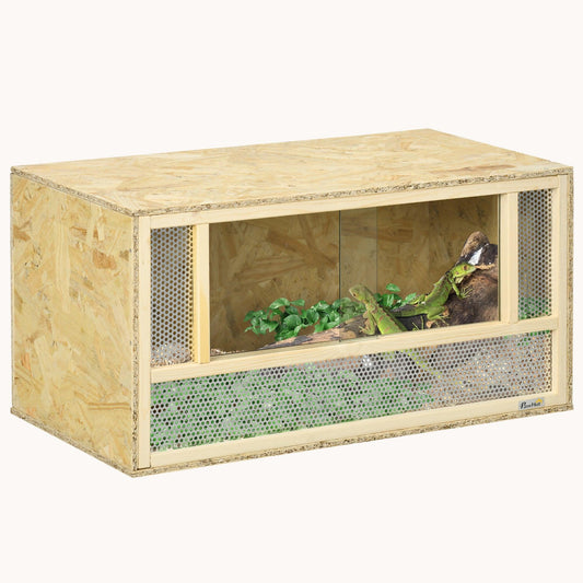 33.8 Gallon Glass-Front Reptile Habitat with Ventilation