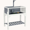 Load image into Gallery viewer, Tortoise Haven Spacious Enclosure with Viewing Windows & Basking Area Gray
