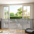 Load image into Gallery viewer, Retractable Stair Gate for Dogs, Pet Gate, Extends to 300 cm Wide & 104 cm Tall, One Handed Operation, for Stairs, Hallways, Doorways, Indoor and Outdoor, Grey
