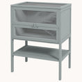 Load image into Gallery viewer, Adventure Natural Hamster Habitat 3-Tier with Storage Shelf 23.5"x 15.75"W x 31.5" Grey
