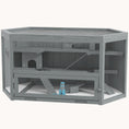 Load image into Gallery viewer, Panorama Natural Hamster Habitat Wide Hexagon 3-Tier Design 45.25" x 23.5" x 21.75" Grey
