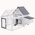 Load image into Gallery viewer, 65" Backyard Chicken Coop with Detachable Run, Nesting Box, Roosting Bars, Gray
