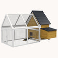 Load image into Gallery viewer, 65" Backyard Chicken Coop with Detachable Run, Nesting Box, Roosting Bars, Natural
