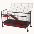 Load image into Gallery viewer, 41" Small Animal Cage with Feeder, Wheels, Ramp, Platform
