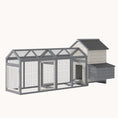 Load image into Gallery viewer, 100" Wooden Chicken Coop/Large Rabbit Hutch with Double Run, Nesting Box

