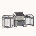 Load image into Gallery viewer, 100" Wooden Chicken Coop/Large Rabbit Hutch with Double Run, Nesting Box
