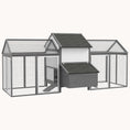 Load image into Gallery viewer, 100" Wooden Chicken Coop/Large Rabbit Hutch with Double Run, Nesting Box
