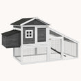 Load image into Gallery viewer, 69" Wooden Chicken Coop/Rabbit Hutch with Nesting Box, Removable Tray
