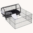 Load image into Gallery viewer, 35'' Foldable Run Rolling Small Animal Cage with Ramps & Water Accessories
