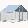 Load image into Gallery viewer, 9.8' x 6.6' x 6.4' Spire Shaped Walk-in Fence Cage Hen House for Outdoor and Yard Farm Use
