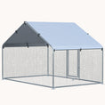 Load image into Gallery viewer, 9.8' x 6.6' x 6.4' Spire Shaped Walk-in Fence Cage Hen House for Outdoor and Yard Farm Use
