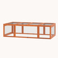 Load image into Gallery viewer, Large Wooden Rabbit Hutch with Outdoor Run & Lockable Doors, Natural
