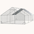 Load image into Gallery viewer, 9.8' x 19.7' x 6.6' Spire-Shaped Metal Chicken Run with Waterproof and Anti-UV Cover
