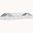Load image into Gallery viewer, Extra Large Walk-In Chicken Run with Waterproof Cover, 39' x 10', Silver
