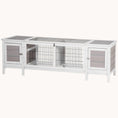 Load image into Gallery viewer, White Indoor Rabbit & Guinea Pig Cage with Pull-Out Tray & Divider Board, White
