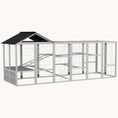Load image into Gallery viewer, Wooden Chicken Run Add-On with Storage, Perches & Ladders, Grey
