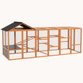 Load image into Gallery viewer, Wooden Chicken Run Add-On with Storage, Perches & Ladders, Orange

