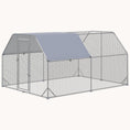 Load image into Gallery viewer, 9.2' x 12.5' x 6.4' Large Metal Chicken Coop Run with Cover
