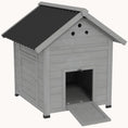 Load image into Gallery viewer, Wooden Duck House with Openable Roof, Outdoor Small Animal House Light Gray
