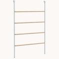 Load image into Gallery viewer, Chicken Perch for Coop, Wooden and Steel Jungle Gym Roosting Bar Ladder, 55" x 33.75"
