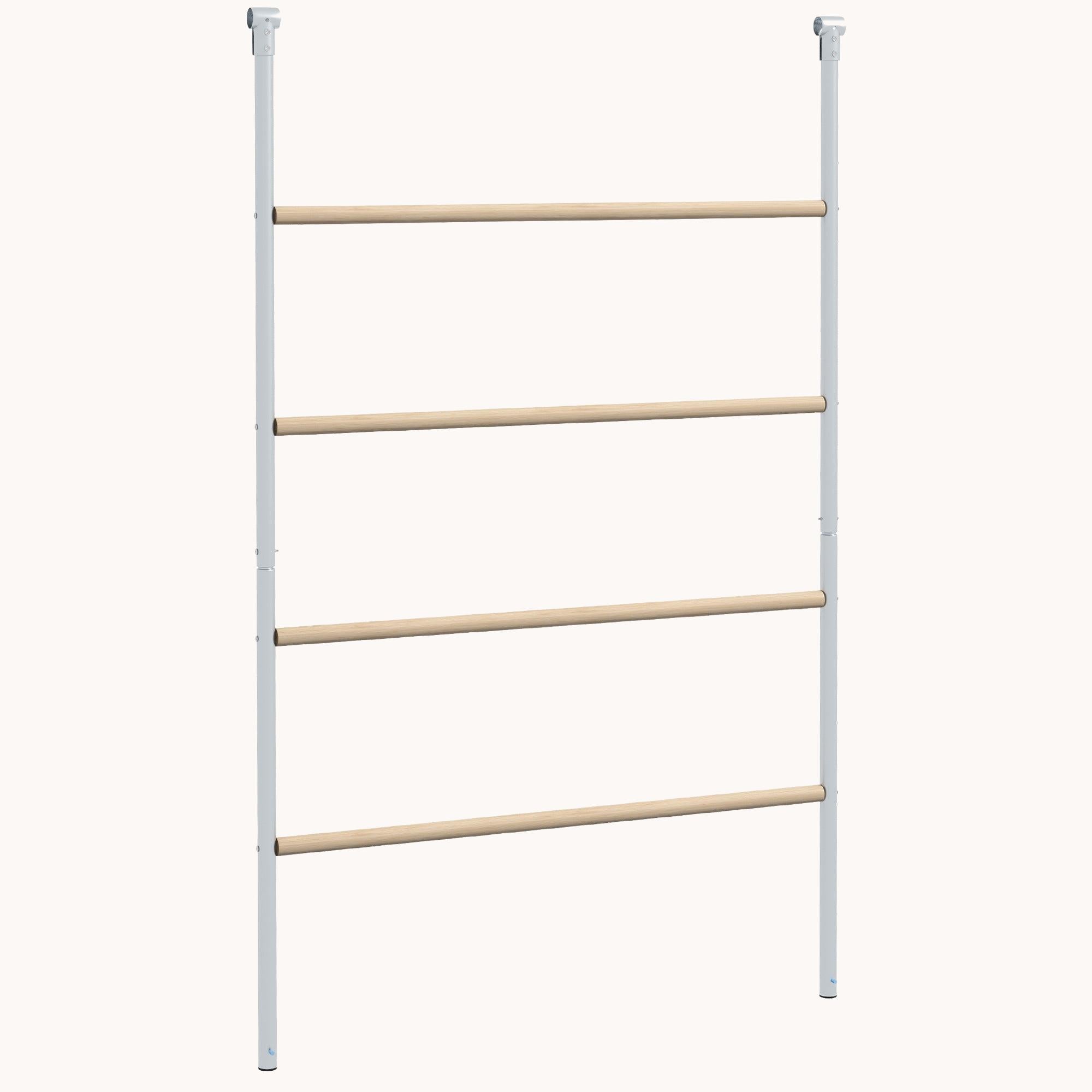 Chicken Perch for Coop, Wooden and Steel Jungle Gym Roosting Bar Ladder, 55" x 33.75"