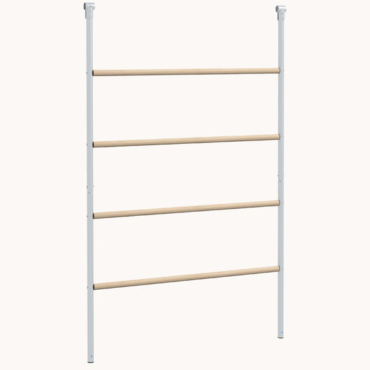 Chicken Perch for Coop, Wooden and Steel Jungle Gym Roosting Bar Ladder, 55" x 33.75"