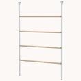 Load image into Gallery viewer, Chicken Perch for Coop, Wooden and Steel Jungle Gym Roosting Bar Ladder, 55" x 33.75"
