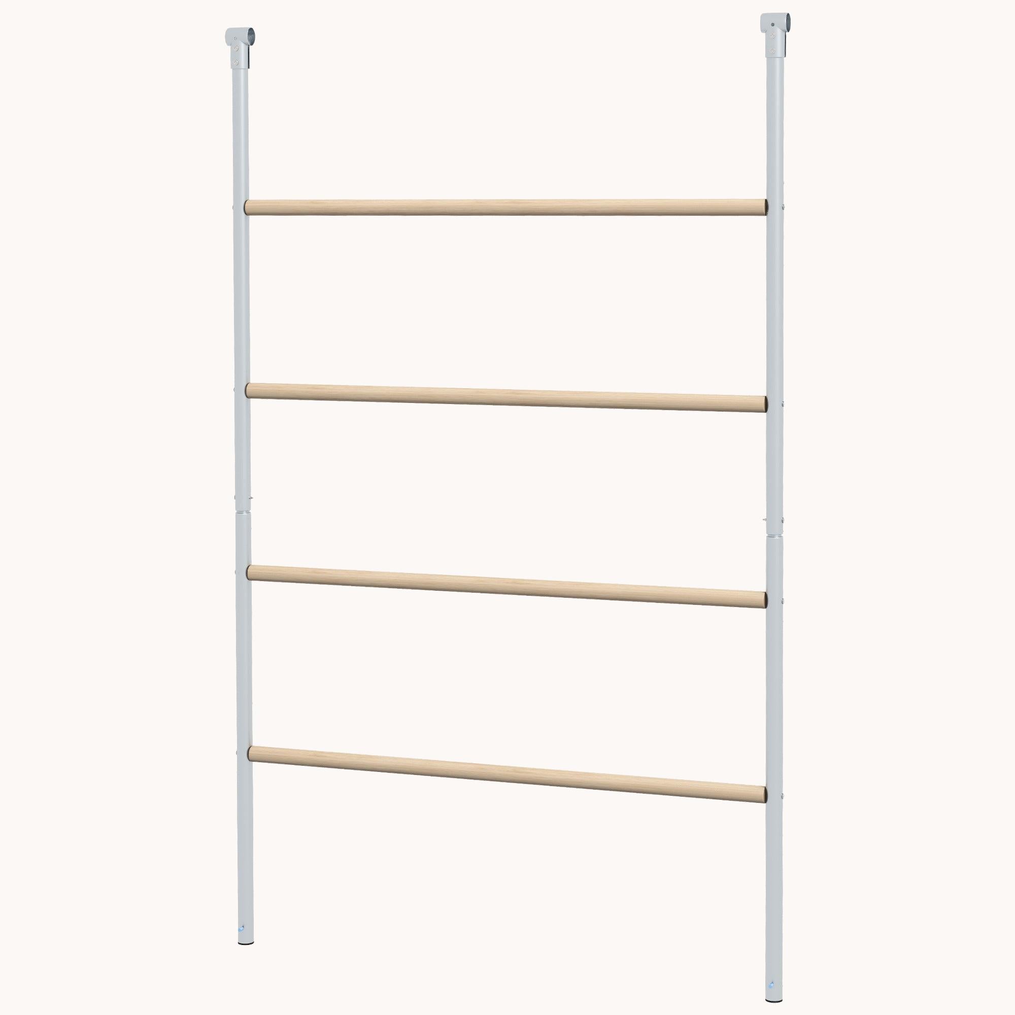 Chicken Perch for Coop, Wooden and Steel Jungle Gym Roosting Bar Ladder, 55" x 33.75"