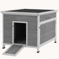 Load image into Gallery viewer, Wooden Duck Coop with Openable Roof Outdoor Rabbit Hutch 30" x 38" x 30"
