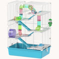 Load image into Gallery viewer, 6-Tier Explorer Hamster Cage with Tubes & Custom Accessories Light Blue
