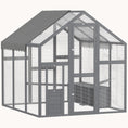 Load image into Gallery viewer, 5.5' x 6' x 6' Large Wooden Chicken Run with Waterproof,  for 6-8 Chickens
