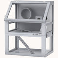 Load image into Gallery viewer, Wooden 3-Tier Hamster Cage with Detachable Bottom Wheel & Ramps 24 x 16 x 29.5in
