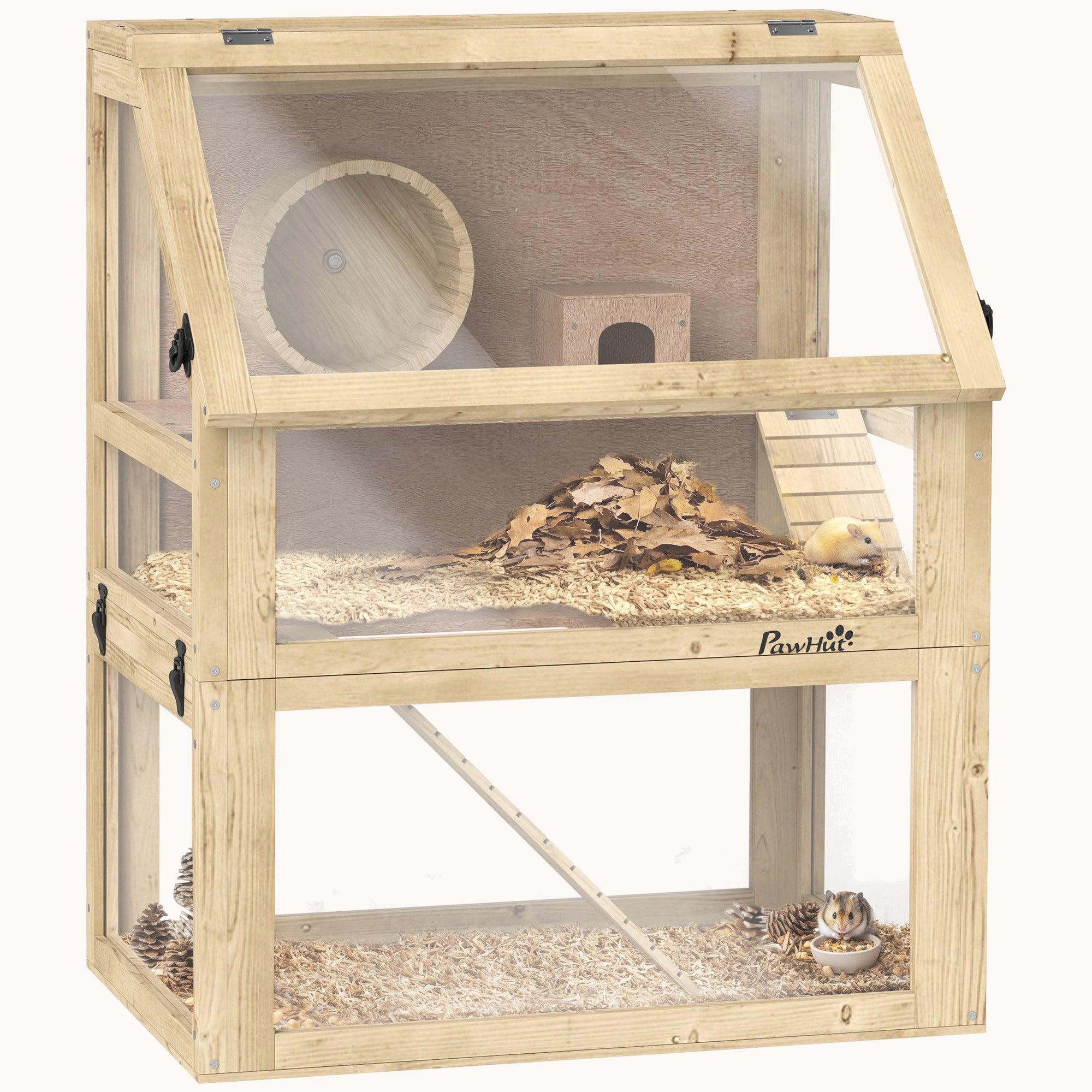 Panorama Natural Hamster Habitat 3-Tier with Detachable Base 24" x 16" x 29.5"