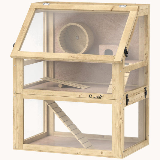 Panorama Natural Hamster Habitat 3-Tier with Detachable Base 24" x 16" x 29.5"