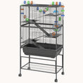 Load image into Gallery viewer, 5-Tier Rolling Hamster Cage with Deep Tray Storage Shelf & Exercise
