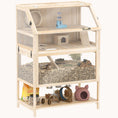 Load image into Gallery viewer, 3-Level Hamster Habitat with Accessories & Detachable Lower Floor
