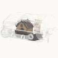 Load image into Gallery viewer, 8-in-1 Dwarf Hamster Cage with Large Wheel Hideout & Accessories 21.5" x 11.8" x 12.6"
