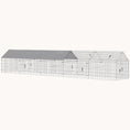 Load image into Gallery viewer, Metal Chicken Run with Cover and 10 Doors for 7-9 Hens, Grey
