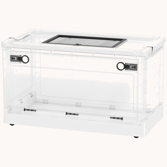 22" Stackable Hamster Cage with Front Door & Ventilation White