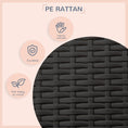 Load image into Gallery viewer, Elevated Rattan Dog House Outdoor with Canopy, Wicker Dog Bed with Water-Resistant Cushion, for Small and Medium Dogs Blue
