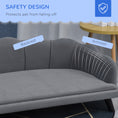 Load image into Gallery viewer, Dog Sofa for Medium, Large Dogs, Shell Shaped Pet Couch Bed w/ Legs, Cushion, Washable Cover - Grey
