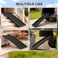 Load image into Gallery viewer, Folding Dog Ramp for Car, Truck, SUV, 61 Inches Portable Pet Ramp with Frosted Surface, Non Slip with Raised Side Rails
