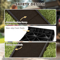 Load image into Gallery viewer, Folding Dog Ramp for Car, Truck, SUV, 61 Inches Portable Pet Ramp with Frosted Surface, Non Slip with Raised Side Rails
