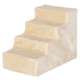 Load image into Gallery viewer, Dog Steps for Sofa, 4 Steps Dog Stairs, Pet Stairs, with Washable Plush Cover, for Small Breeds, Cats - Beige
