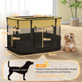 Load image into Gallery viewer, Dog Pen, Pet Playpen, Portable Foldable Dog Cat Playpen Soft Pet Cage with Storage Bag for Puppies, Rabbits, Kittens, Guinea Pigs, 84 x 64 x 53cm - Yellow
