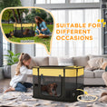 Load image into Gallery viewer, Dog Pen, Pet Playpen, Portable Foldable Dog Cat Playpen Soft Pet Cage with Storage Bag for Puppies, Rabbits, Kittens, Guinea Pigs, 84 x 64 x 53cm - Yellow
