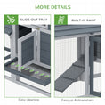 Load image into Gallery viewer, Small Chicken Coop with Run Hen House Poultry Coops Cages Nesting Box Grey 150.5 x 54 x 87cm
