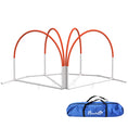 Load image into Gallery viewer, 4 Pieces Dog Agility Training Equipment with Weave Poles, Training Starter Kit, Dog Obstacle Course, Pet Outdoor Games with Carry Bag, Orange
