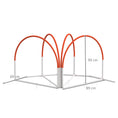 Load image into Gallery viewer, Dog Agility Equipment Set, Dog Agility Training Equipment for Dogs with Oxford Carry Bag, 4 PCS Weave Poles, Dog Obstacle Course, Pet Outdoor Games, Orange
