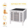 Load image into Gallery viewer, Wooden Rabbit Hutch Bunny Cage Outdoor Cat House Guinea Pig Cage Duck Shelter, Indoor Outdoor Use, 20"x16.5"x17", Grey
